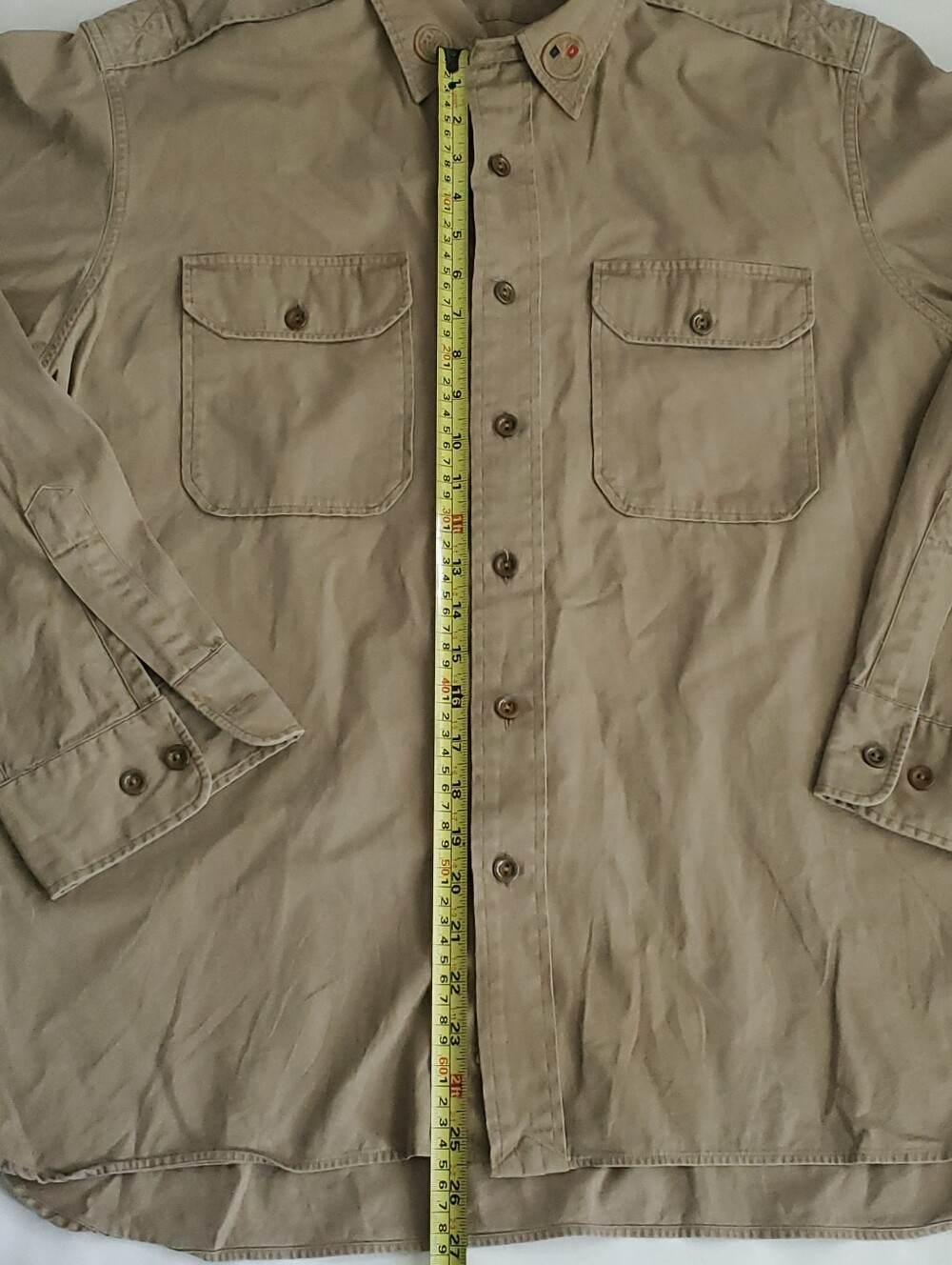 Polo Ralph Lauren Mens XL Khaki Utility Shirt 388th Strike Group Embroidered - Picture 16 of 16